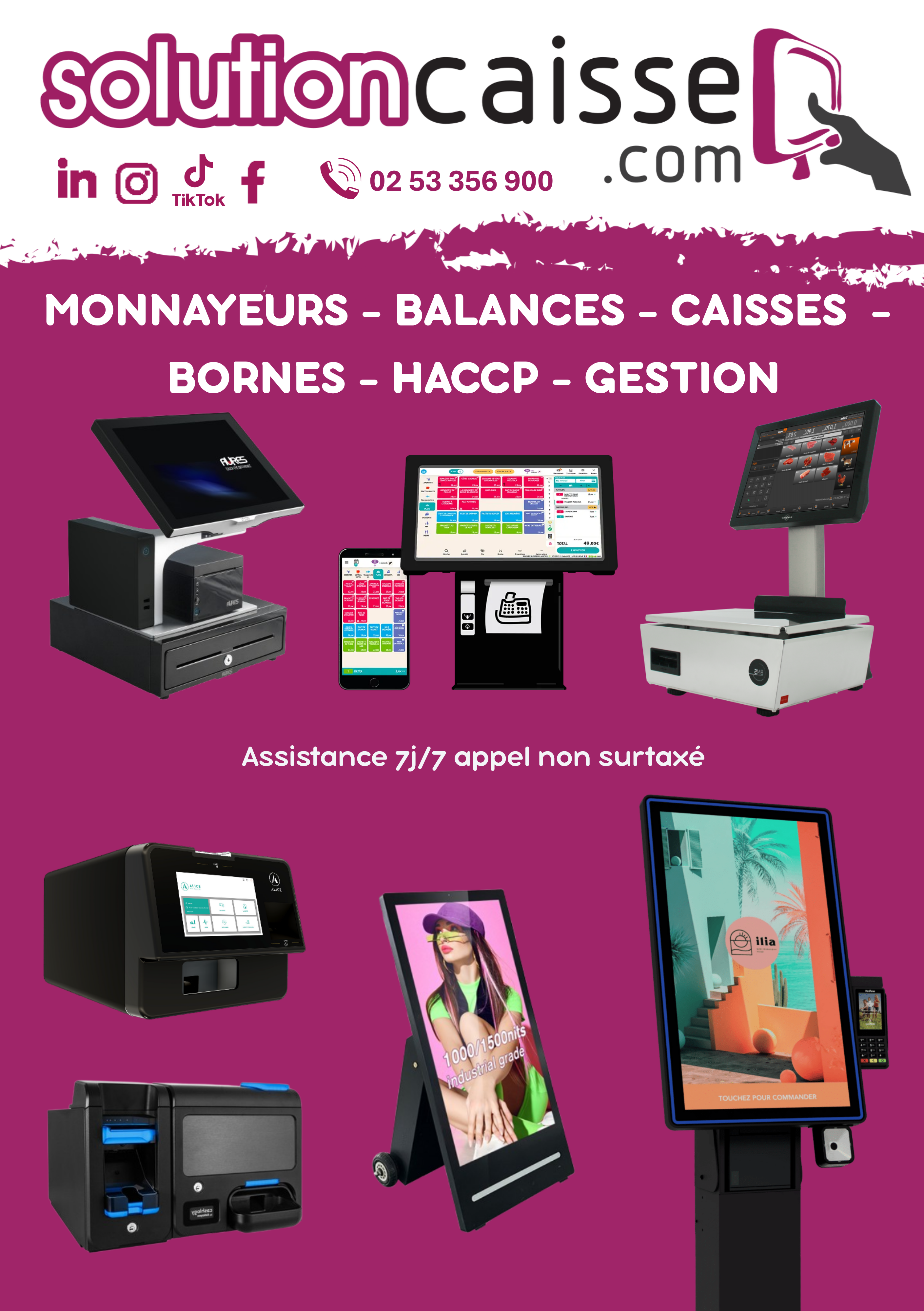 flyer solution caisse / fond d'écran solution caisse